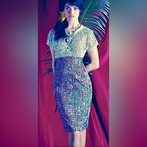 Byron Lars Anthropologie Lace Study dress 6 EUC